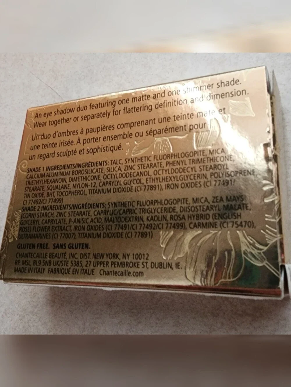 Chantecaille Gilded Garden Eye Duet in the shade Cassis NWT